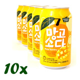 Refrigerante Coreano Sabor Manga 350ml Kit Com 10x Hachi8