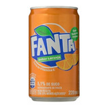 Refrigerante Fanta Laranja Lata 220ml - Kit Com 12