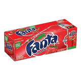 Refrigerante Fanta Strawberry Caixa 12 Latas