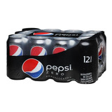 Refrigerante Pepsi Black Sem Açúcar Lata 350ml 12 Unidades