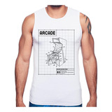 Regata Arcade Fliperama Projeto Camiseta Masculina