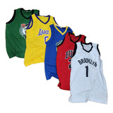 Regata Basquete Kit 5 Unidades Treino Academia Atacado Promo