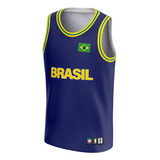 Regata Dry Fit Masculina Seleção Brasileira Brasil Treino
