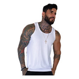 Regata Masculina Básica Modelo Americano Tradicional Justa 