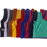 Regata Normal Alça Larga Feminina Blusinha Kit 9 Peças