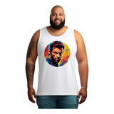 Regata Plus Size Bco Wolverine Desenho