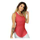 Regata Tapa Bumbum Blusa Feminina Academia Proteção Uv Dry 