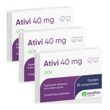 Regenerador Articular Ouro Fino Ativi 40mg Ucii 30 Cp - 3 Cx