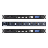 Regua Ac Profissional Padrão Rack 8 Tomadas K-audio C/ Visor