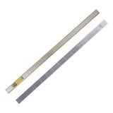 Régua Aço Inox 100cm Brasfort 8664 Escala Polegadas 40 1 M