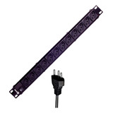 Régua Filtro De Linha Top Rack 12 Tomada Cftv 110v/220v 