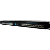 Regua Patch Panel Fast Poe 12,24 Ou 48volts 10 Portas 10/100