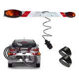 Régua Sinalização Led Lanterna Pisca Luz D Placa P Transbike