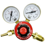 Regulador De Acetileno S-03 Com 2 Manômetros De Pressão Sqr