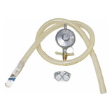 Regulador Registro Valvula Gas Click + 2 Mts Mangueira