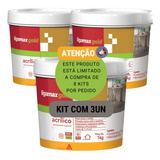 Rejunte Acrílico Ligamax Gold - Grafite - Kit Com 3un