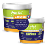 Rejunte Acrílico Portokoll Premium - Cinza Platina - Kit 2un