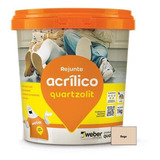 Rejunte Acrilico Quartzolit Bege 1kg Anti