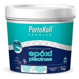Rejunte Epóxi Piscina Impermeável Portokoll 1kg Azul Celeste
