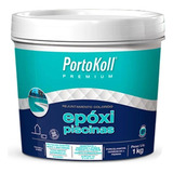 Rejunte Epóxi Piscina Impermeável Portokoll 1kg Azul Piscina