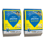 Rejunte Piscina Quartzolit 5kg Azul Cobalto Kit 2 Peças