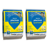 Rejunte Piscina Quartzolit 5kg Branco Kit 2 Peças