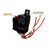 Rele 4 Pinos + Porta Rele Com Porta Fusível 12v 40ah