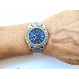 Relogio Antigo Wrangler Data Azul Anos80 Funcionando Perfeit