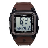Relógio Atlantis Digital Com Luz Alarme Data Resistente Água