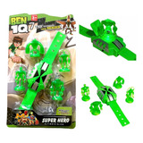 Relógio Ben 10 Omnitrix Omniverse C/ Luz E Som E 4 Aliens