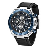 Relógio Benyar 5151_mov. Quartz_chronograph 1/10_leather Para