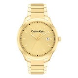 Relógio Calvin Klein Masculino Aço Dourado