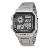 Relógio Casio Ae-1200whd-1 Masculino Word Time