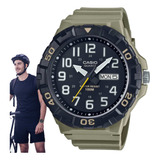 Relógio Casio Masculino Analógico Caqui Mrw-210h-5avdf