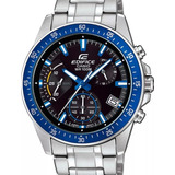 Relógio Casio Masculino Edifice Prata Azul Efv-540d-1a2vudf Original Nota Fiscal