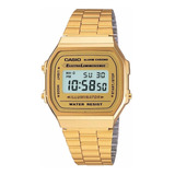 Relógio Casio Unissex A168wg Dourado Retrô