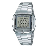 Relógio Casio Vintage Data Bank Prata Masculino Db-360-1adf