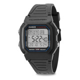 Relógio Casio W-800hg-9avdf Masculino Digital Preto Cor Do Fundo Branco 