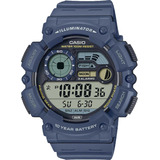 Relógio Casio Ws 1500h Azul Pescaria