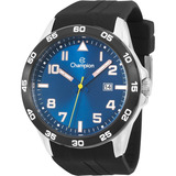 Relógio Champion Masculino Azul Pulseira Silicone