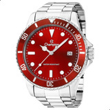 Relógio Champion Masculino Prata Vermelho Ca31266v