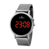 Relógio Champion Unissex Digital Led Ch40179t Prata Oferta