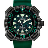 Relogio Citizen Tuna Titanium Verde Solar Bn0228-06w Cor Do Bisel Preto/verde