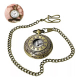 Relógio De Bolso Bronze Estilo Antigo Vintage Quartz Retro