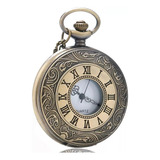 Relógio De Bolso Bronze Estilo Antigo Vintage Quartz Retro