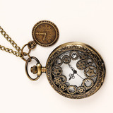 Relógio De Bolso Engrenagem Estilo Steampunk Vintage