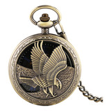 Relógio De Bolso Mecânico Masculino Com Corrente