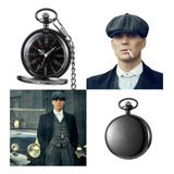 Relógio De Bolso Steampunk Preto Com Corrente Retro Vintage
