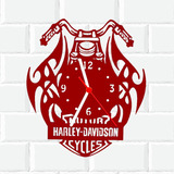 Relógio De Madeira Mdf Parede | Harley Davidson Moto 1