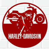 Relógio De Madeira Mdf Parede | Harley Davidson Moto 4